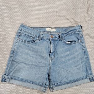 Levi's Light Wash Denim Shorts